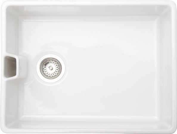 White ceramic Belfast sink