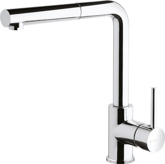 Chrome pull-out spray tap